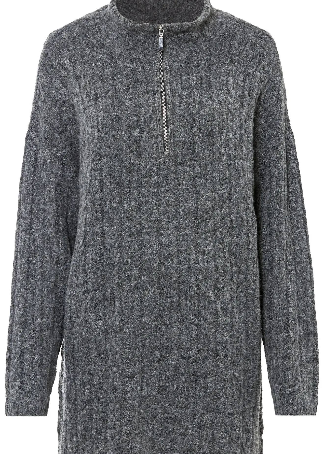 Femme bonprix Maille|Pulls & Gilets|Pull long en maille torsadée