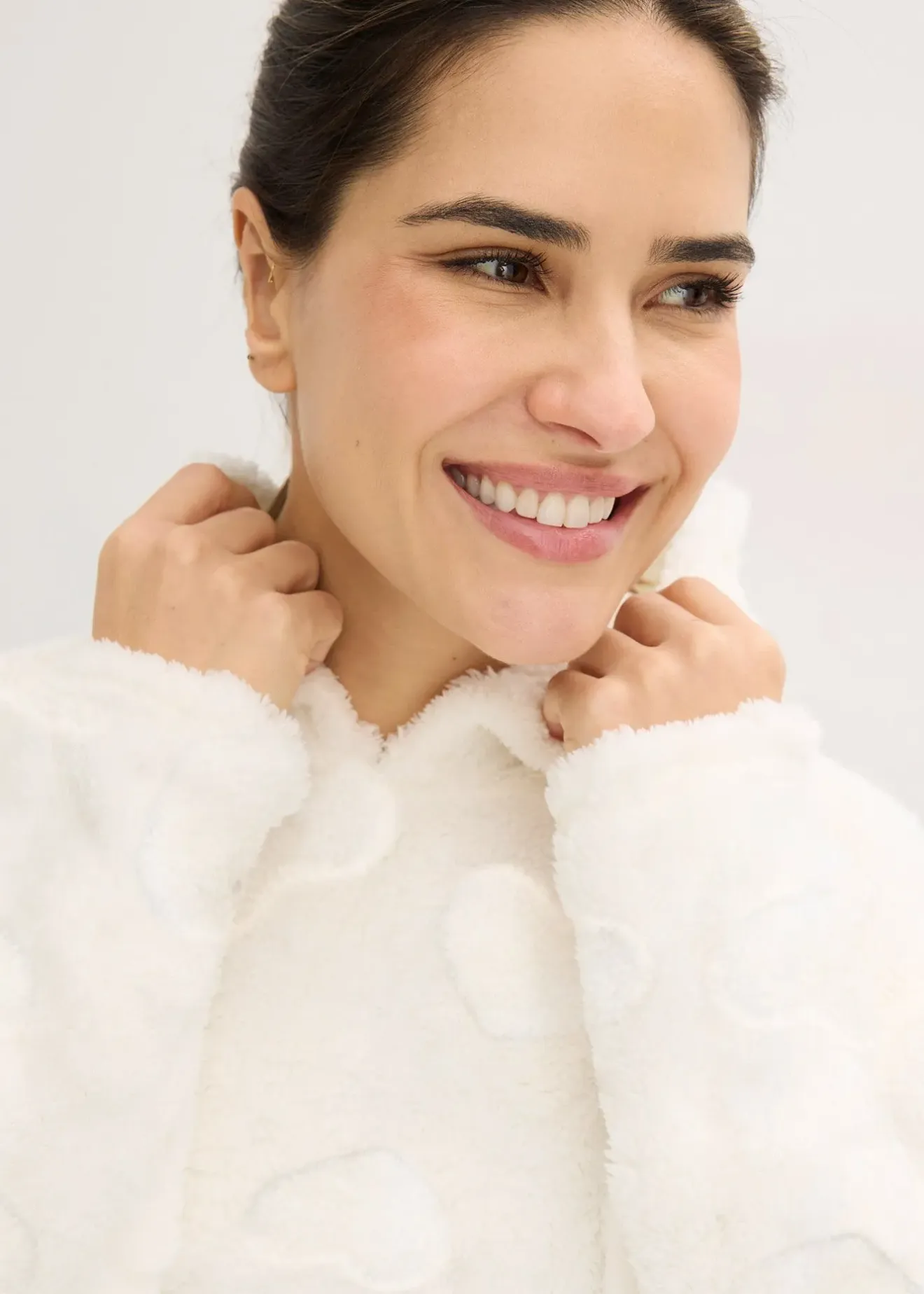 Femme bonprix Homewear|Lingerie Nuit|Pull long oversize à motif cœurs