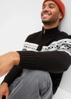 bonprix Pull norvégien à col camionneur|Homme Pulls & Gilets