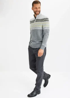 Homme bonprix Pulls & Gilets|Pull norvégien à col montant