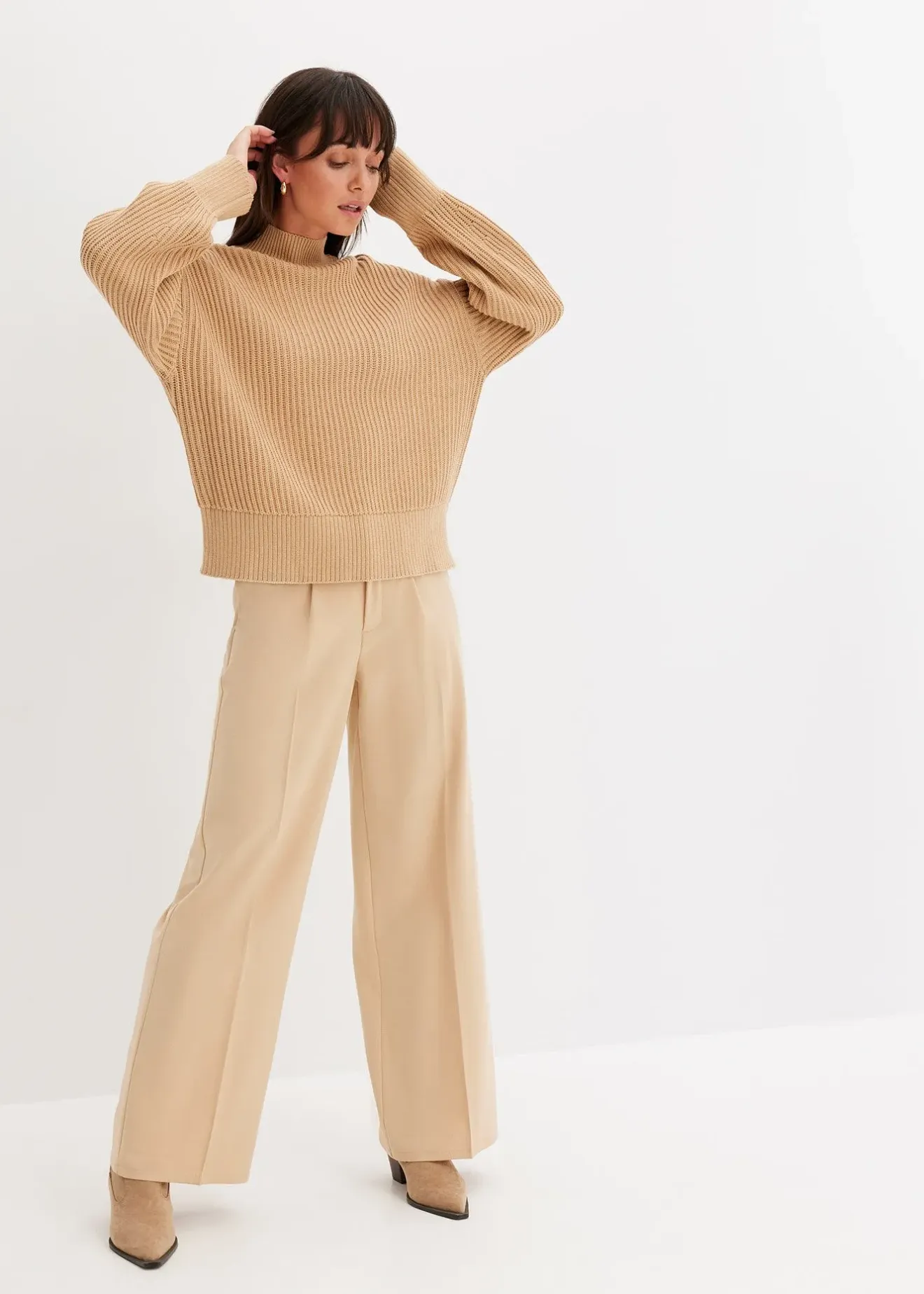 Femme bonprix Maille|Pulls & Gilets|Pull oversize 100% coton