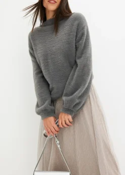 Femme bonprix Maille|Pulls & Gilets|Pull oversize à décolleté profond dans le dos