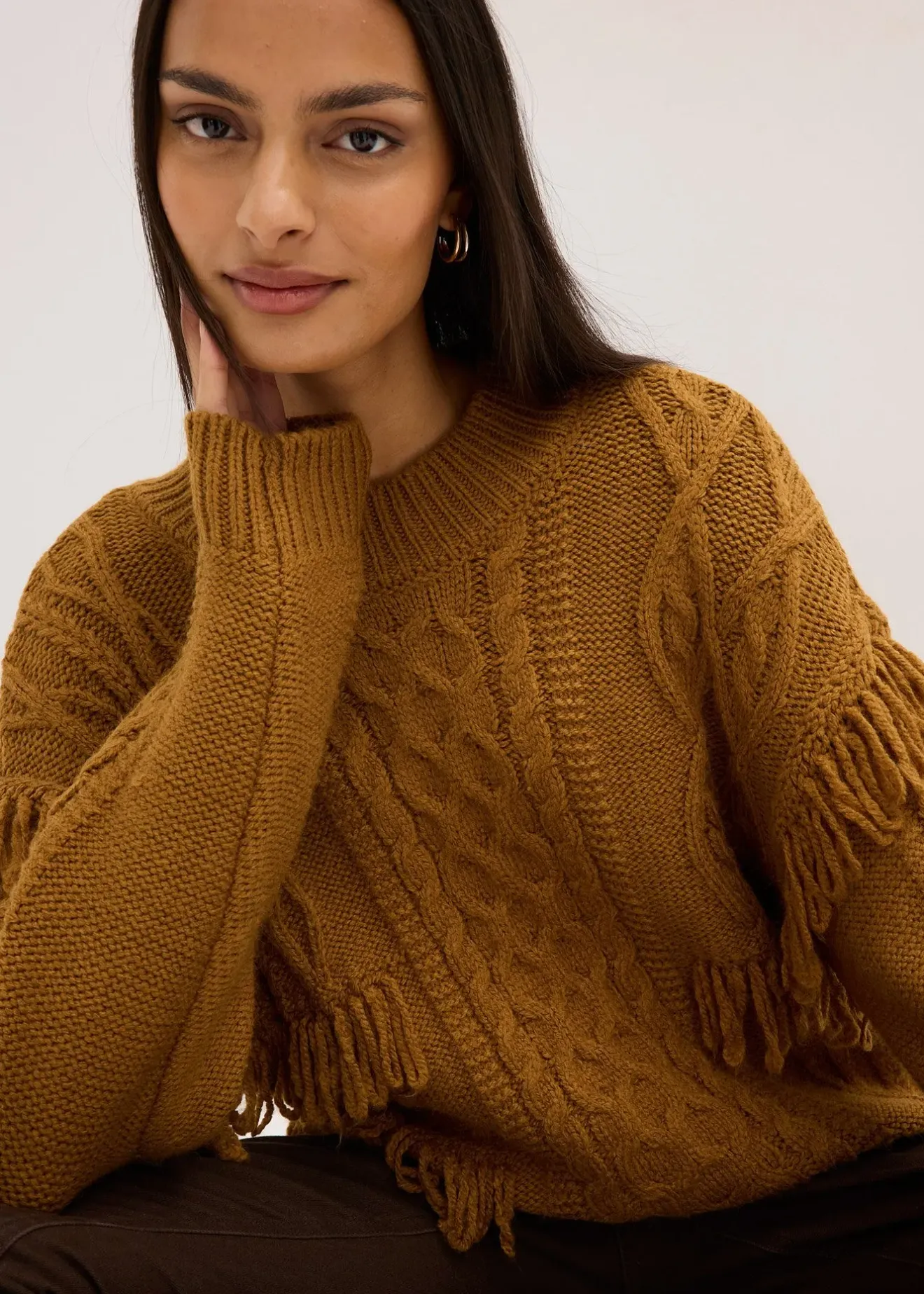 Femme bonprix Maille|Pulls & Gilets|Pull oversize à franges