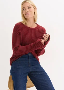 Femme bonprix Maille|Pulls & Gilets|Pull oversize côtelé