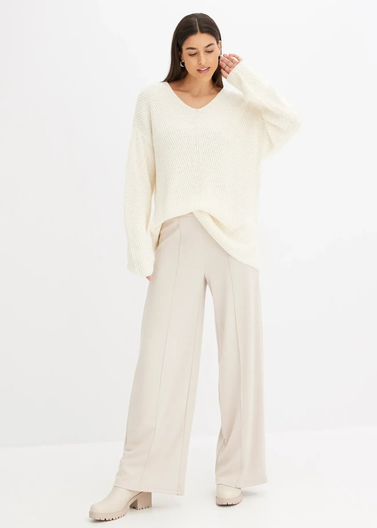 bonprix Pull oversize en laine mélangée|Femme Maille|Pulls & Gilets