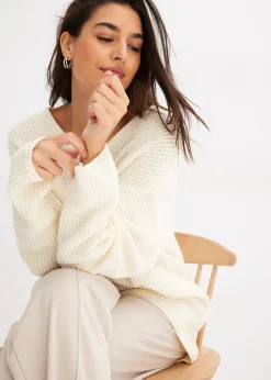 bonprix Pull oversize en laine mélangée|Femme Maille|Pulls & Gilets