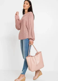 Femme bonprix Maille|Pulls & Gilets|Pull oversize en maille ajourée