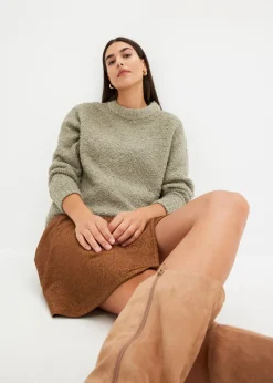 bonprix Pull oversize en maille bouclette|Femme Maille|Pulls & Gilets