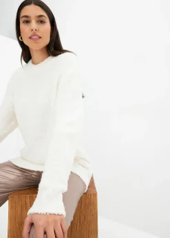 Femme bonprix Maille|Pulls & Gilets|Pull oversize en maille bouclette