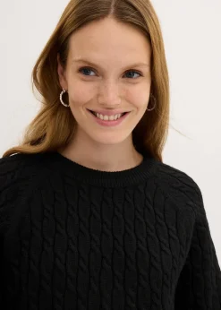 Femme bonprix Maille|Pulls & Gilets|Pull oversize en maille torsadée