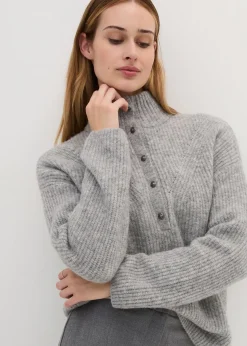 Femme bonprix Maille|Premium|Pull oversize en mélange laine et alpaga