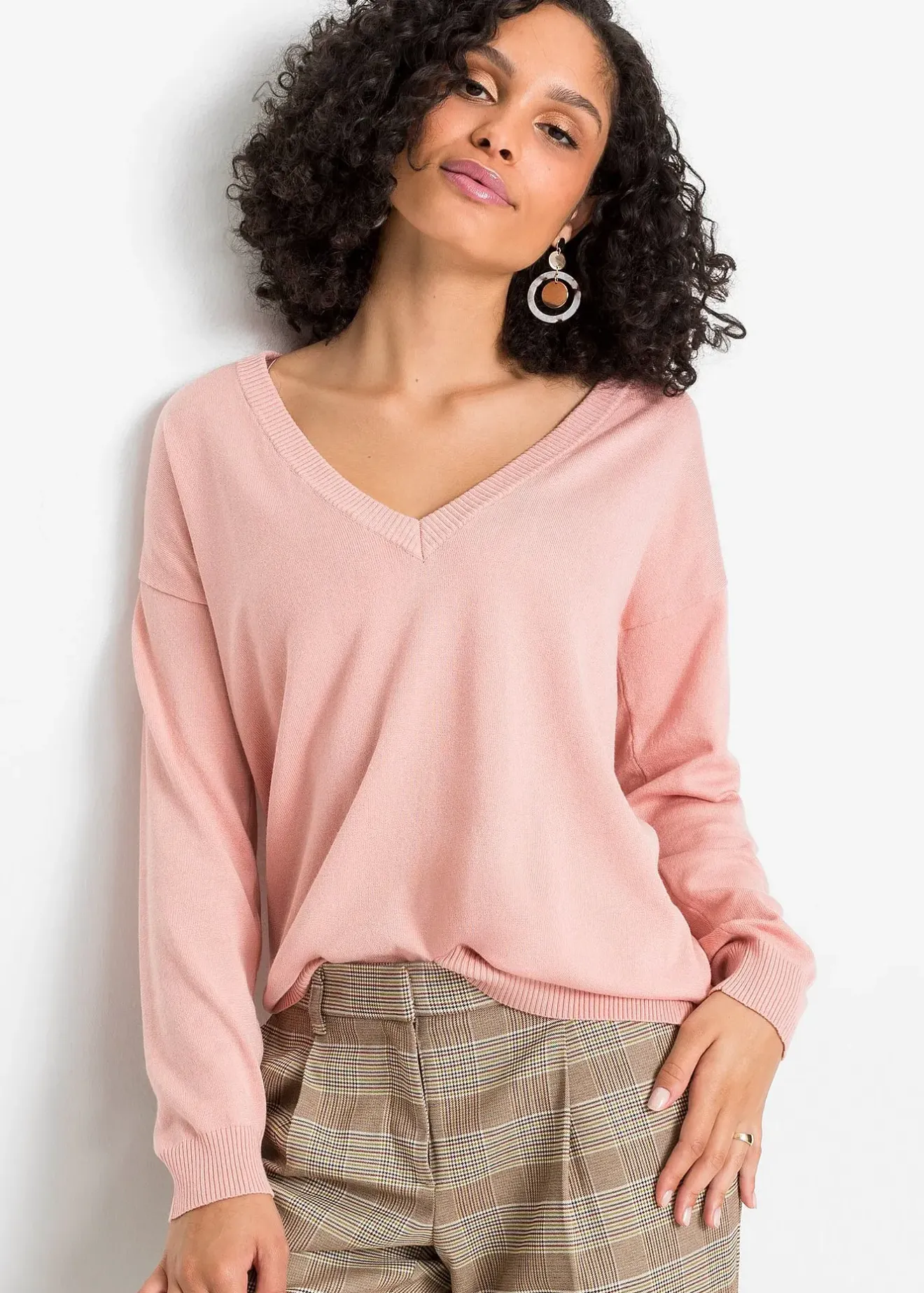 bonprix Pull oversize en viscose mélangée|Femme Maille|Pulls & Gilets