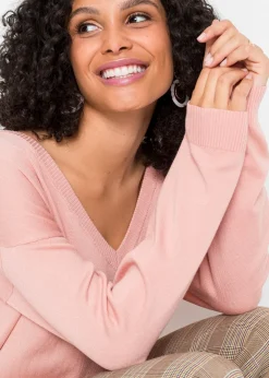 bonprix Pull oversize en viscose mélangée|Femme Maille|Pulls & Gilets