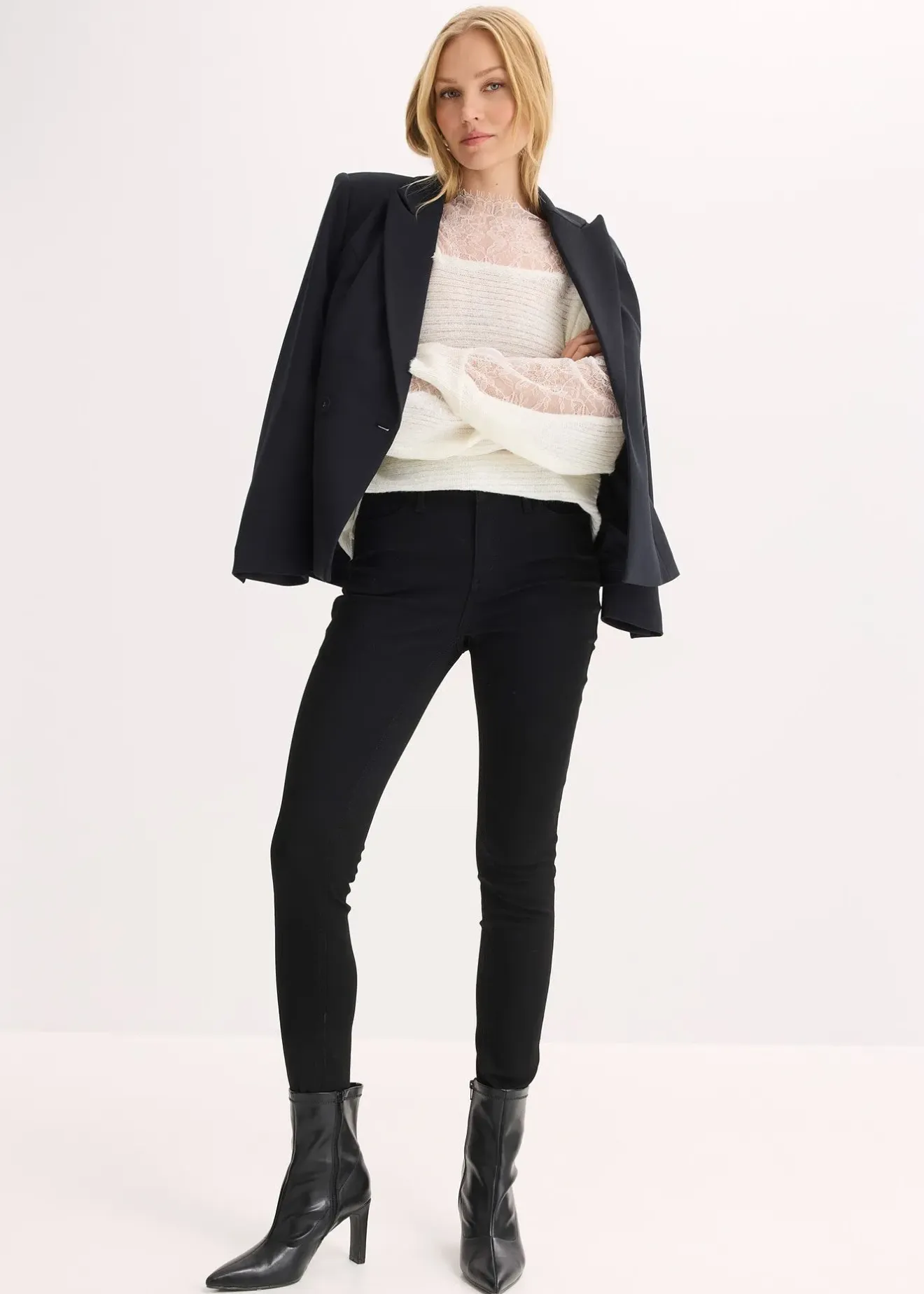 Femme bonprix Pulls & Gilets|Pull épaules nues avec dentelle