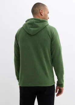 bonprix Pull polaire doux à capuche|Homme Sweats