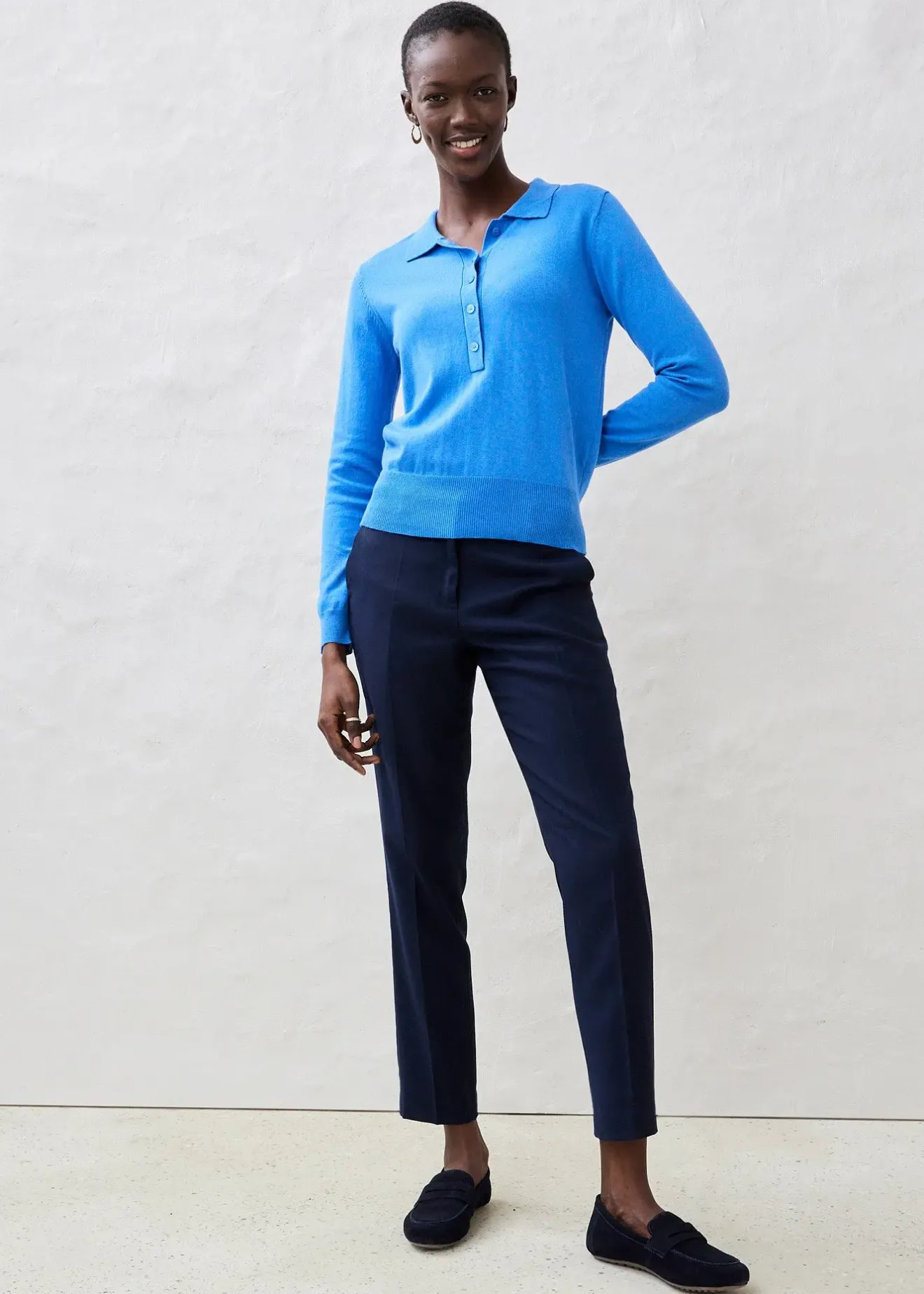 bonprix Pull polo|Femme Maille|Premium