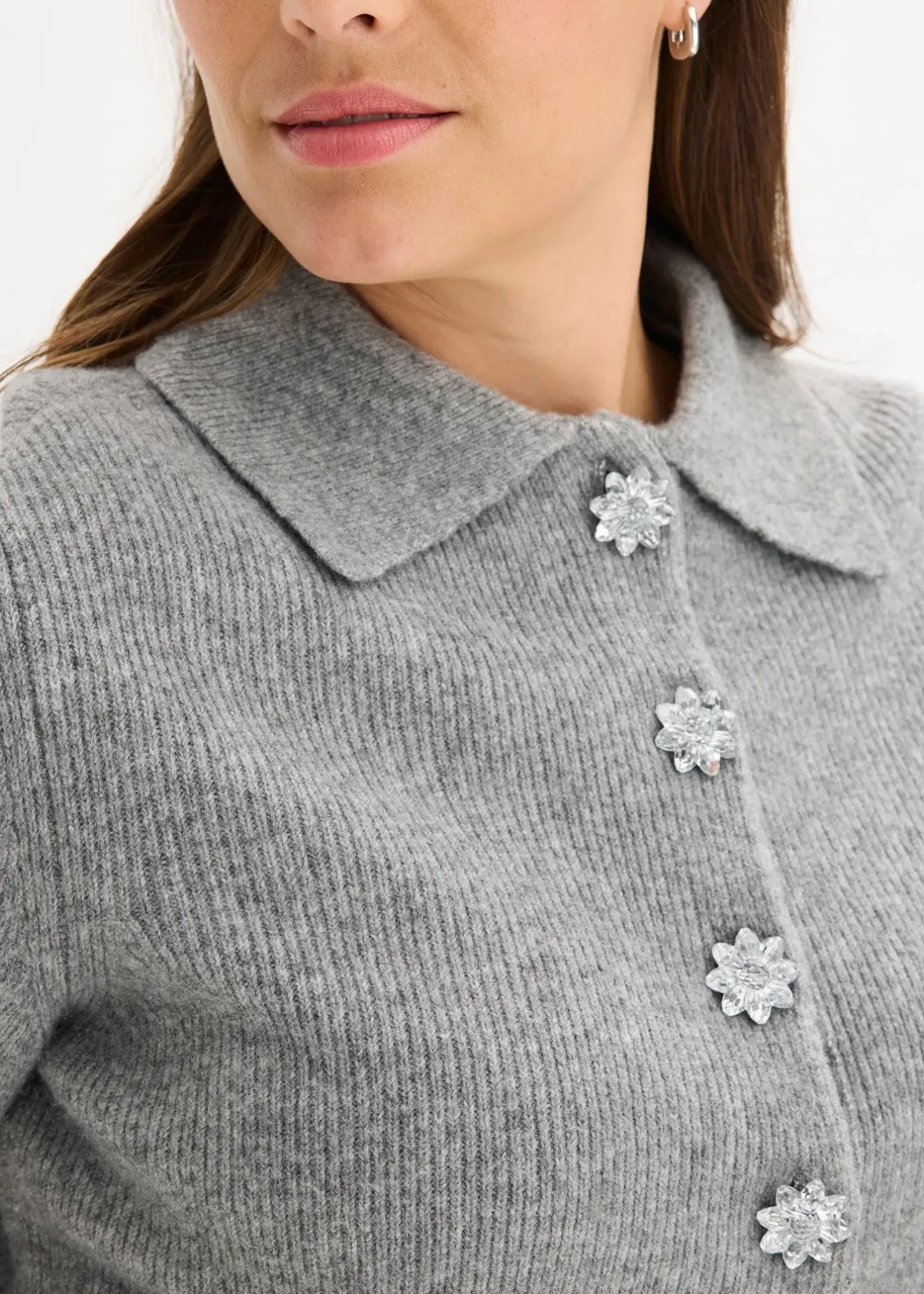 Femme bonprix Maille|Pulls & Gilets|Pull polo avec laine