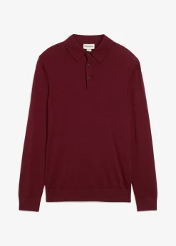 Homme bonprix Pulls & Gilets|Pull polo en fine maille avec laine mérinos, slim