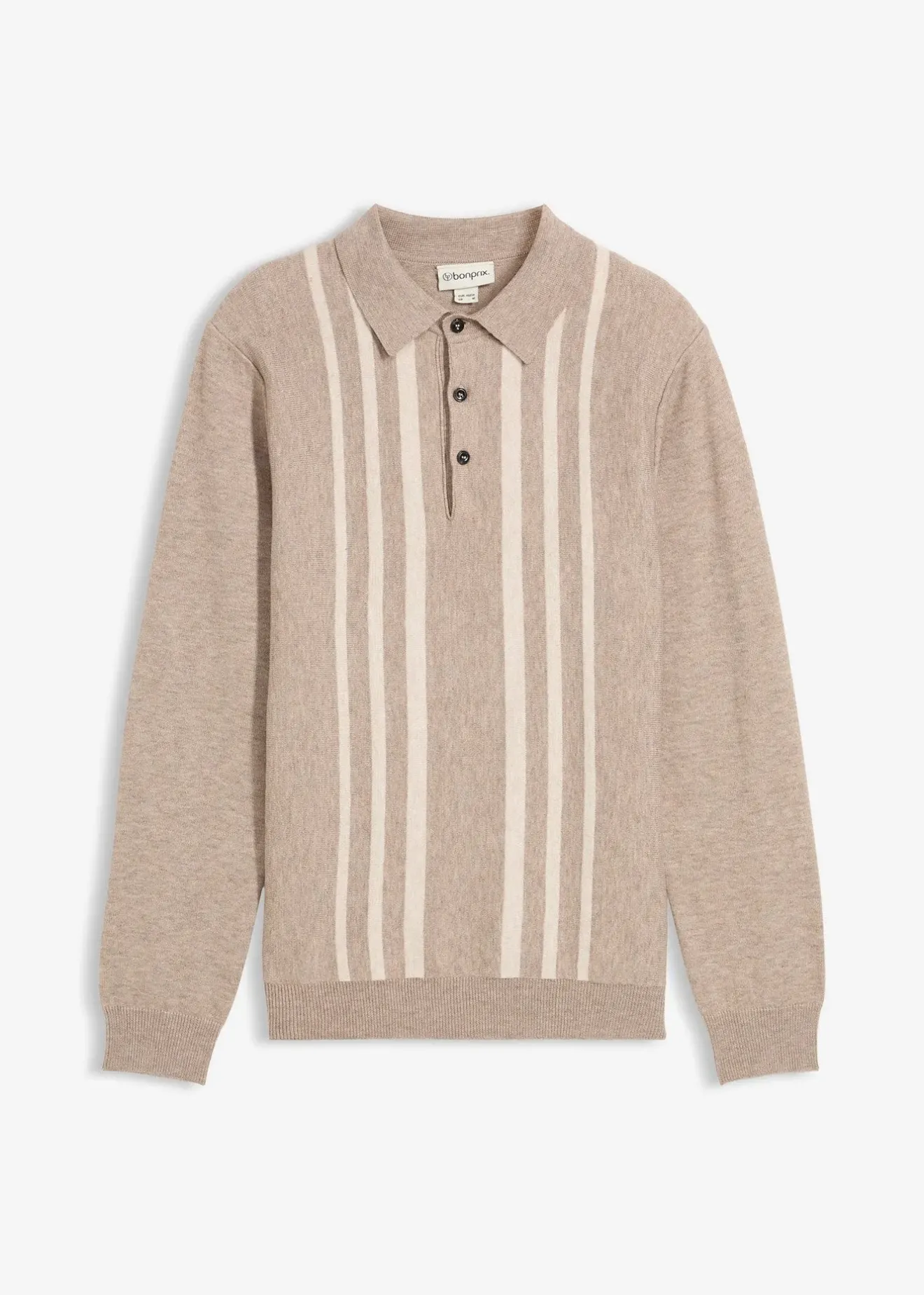 bonprix Pull polo slim en fine maille|Homme Pulls & Gilets