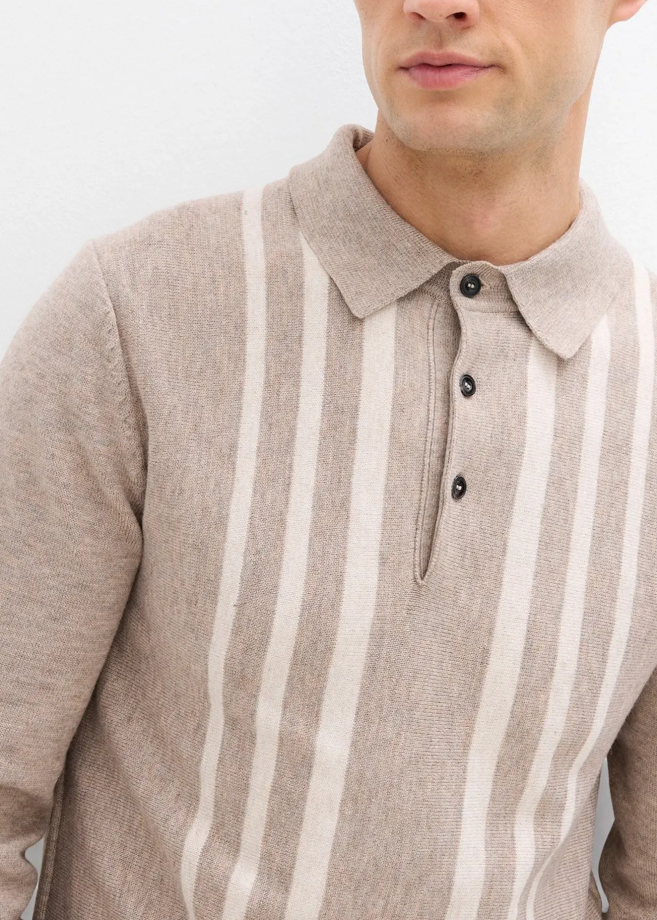 bonprix Pull polo slim en fine maille|Homme Pulls & Gilets