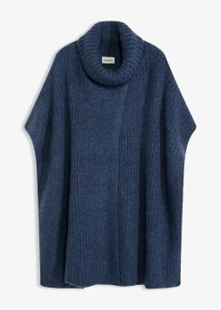 bonprix Pull poncho en laine mélangée|Femme Ponchos|Maille