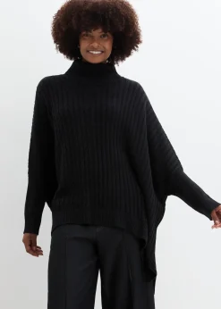 Femme bonprix Maille|Pulls & Gilets|Pull poncho oversize