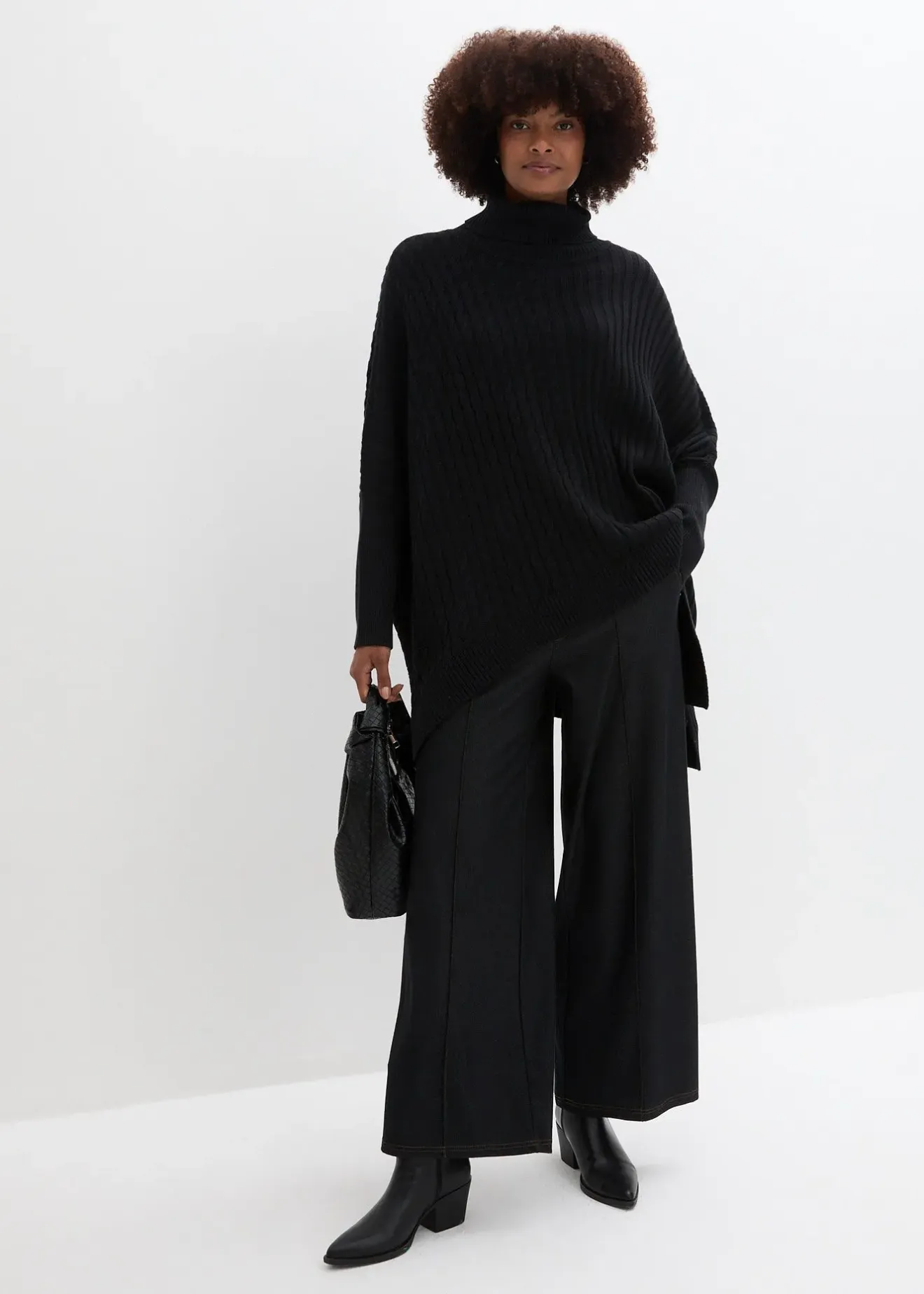 Femme bonprix Maille|Pulls & Gilets|Pull poncho oversize