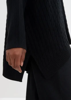 Femme bonprix Maille|Pulls & Gilets|Pull poncho oversize