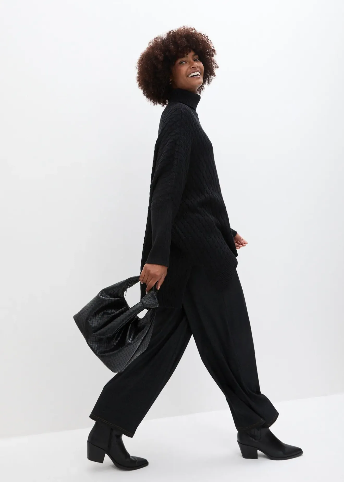 Femme bonprix Maille|Pulls & Gilets|Pull poncho oversize