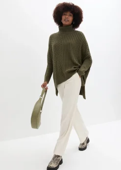 bonprix Pull poncho oversize|Femme Maille|Pulls & Gilets