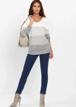 Femme bonprix Maille|Premium|Pull Premium avec cachemire