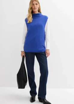 Femme bonprix Maille|Pulls & Gilets|Pull sans manches 100% coton