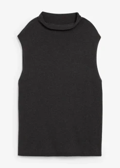 bonprix Pull sans manches 100% coton|Femme Maille|Pulls & Gilets