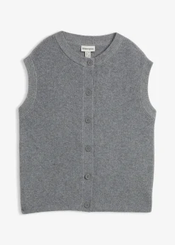 Femme bonprix Maille|Basiques|Pull sans manches en grosse maille