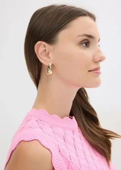 Femme bonprix Maille|Pulls & Gilets|Pull sans manches en maille ajourée