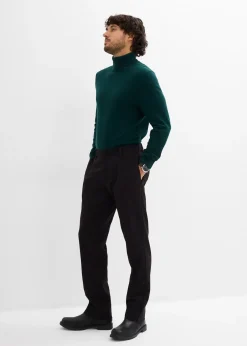 Homme bonprix Pulls & Gilets|Pull slim à col roulé en fine maille avec laine mérinos