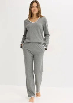 bonprix Pyjama 100% coton|Femme Basiques|Lingerie Nuit