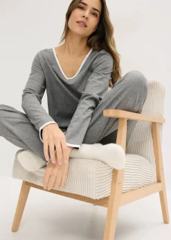 bonprix Pyjama 100% coton|Femme Basiques|Lingerie Nuit