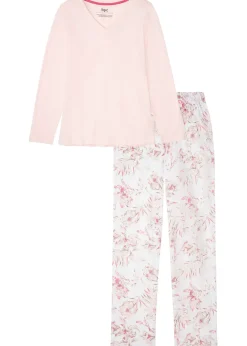 bonprix Pyjama 100% coton|Femme Lingerie Nuit