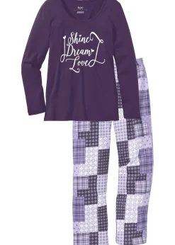 bonprix Pyjama 100% coton|Femme Lingerie Nuit