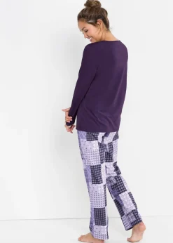 bonprix Pyjama 100% coton|Femme Lingerie Nuit