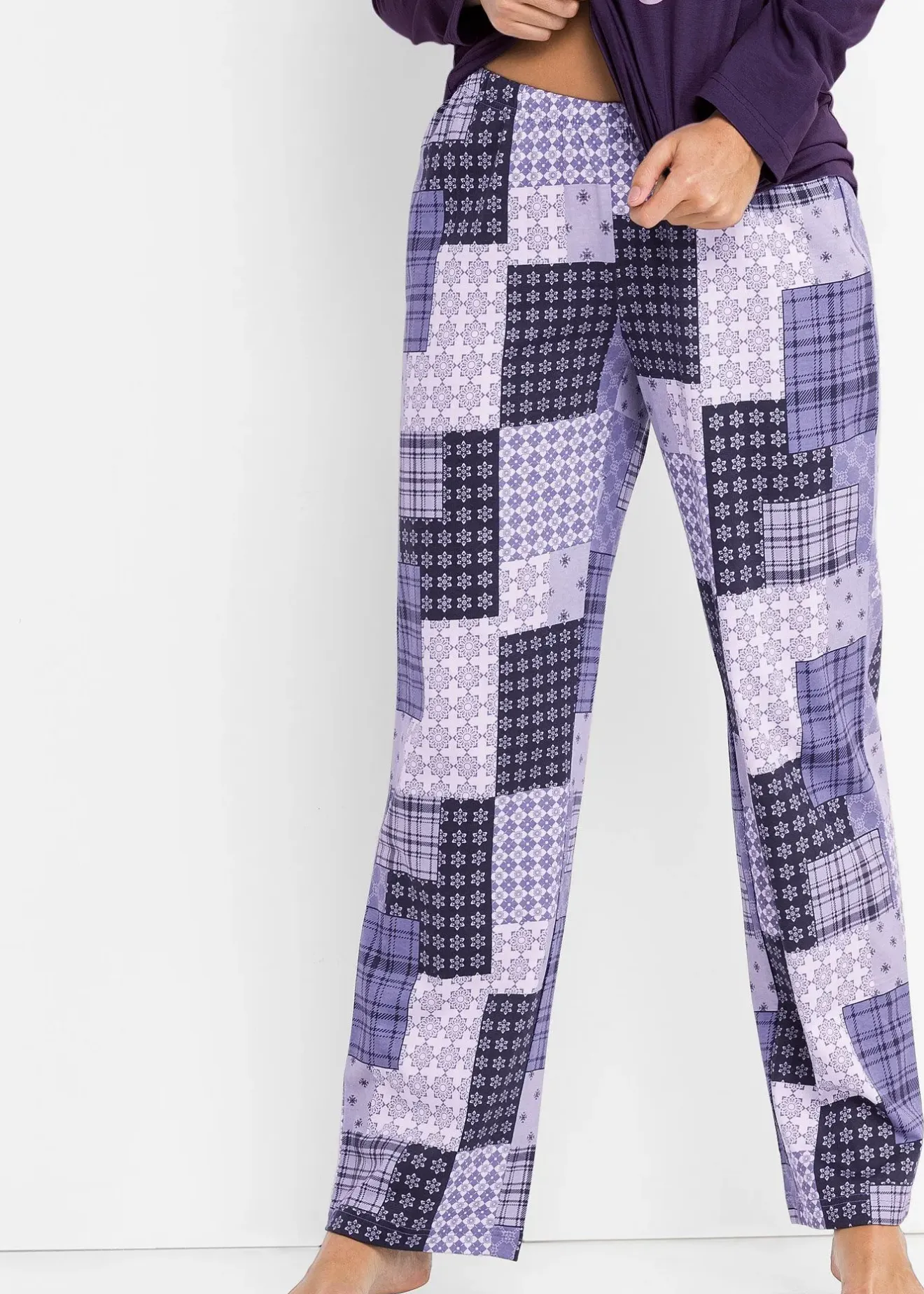 bonprix Pyjama 100% coton|Femme Lingerie Nuit