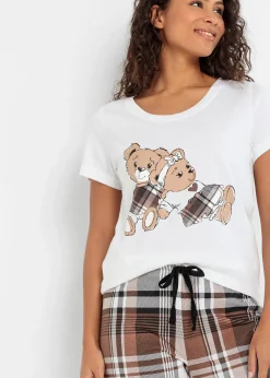 bonprix Pyjama 100% coton|Femme Lingerie Nuit