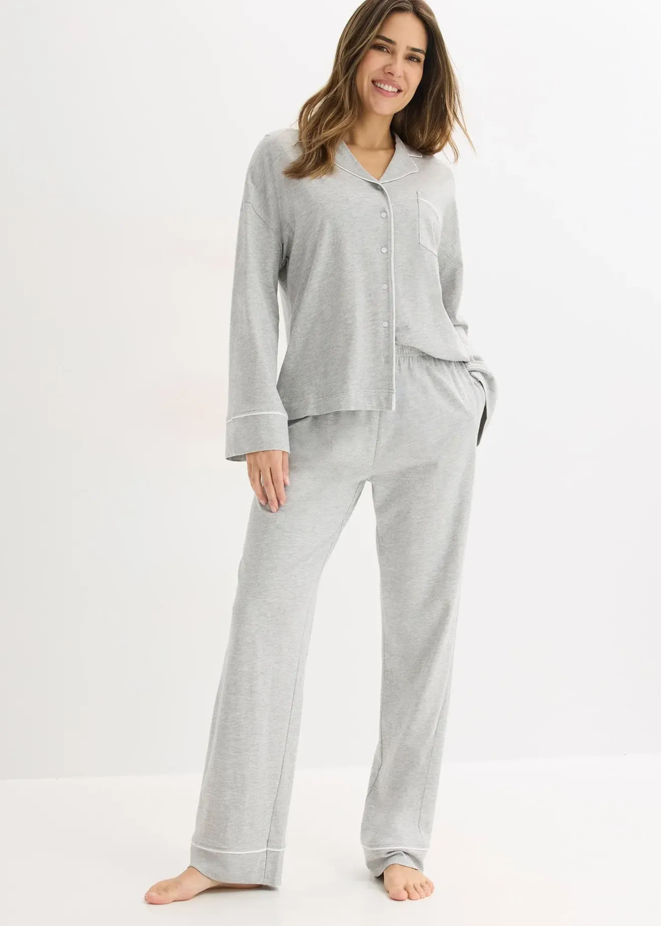 Femme bonprix Lingerie Nuit|Pyjama boutonné