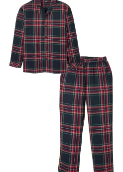 Homme bonprix Pyjamas|Sous-Vêtements|Pyjama boutonné homme en flanelle douce