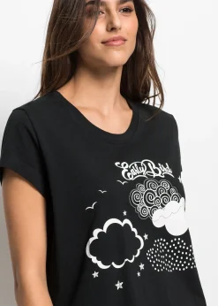 bonprix Pyjama corsaire 100% coton|Femme Lingerie Nuit