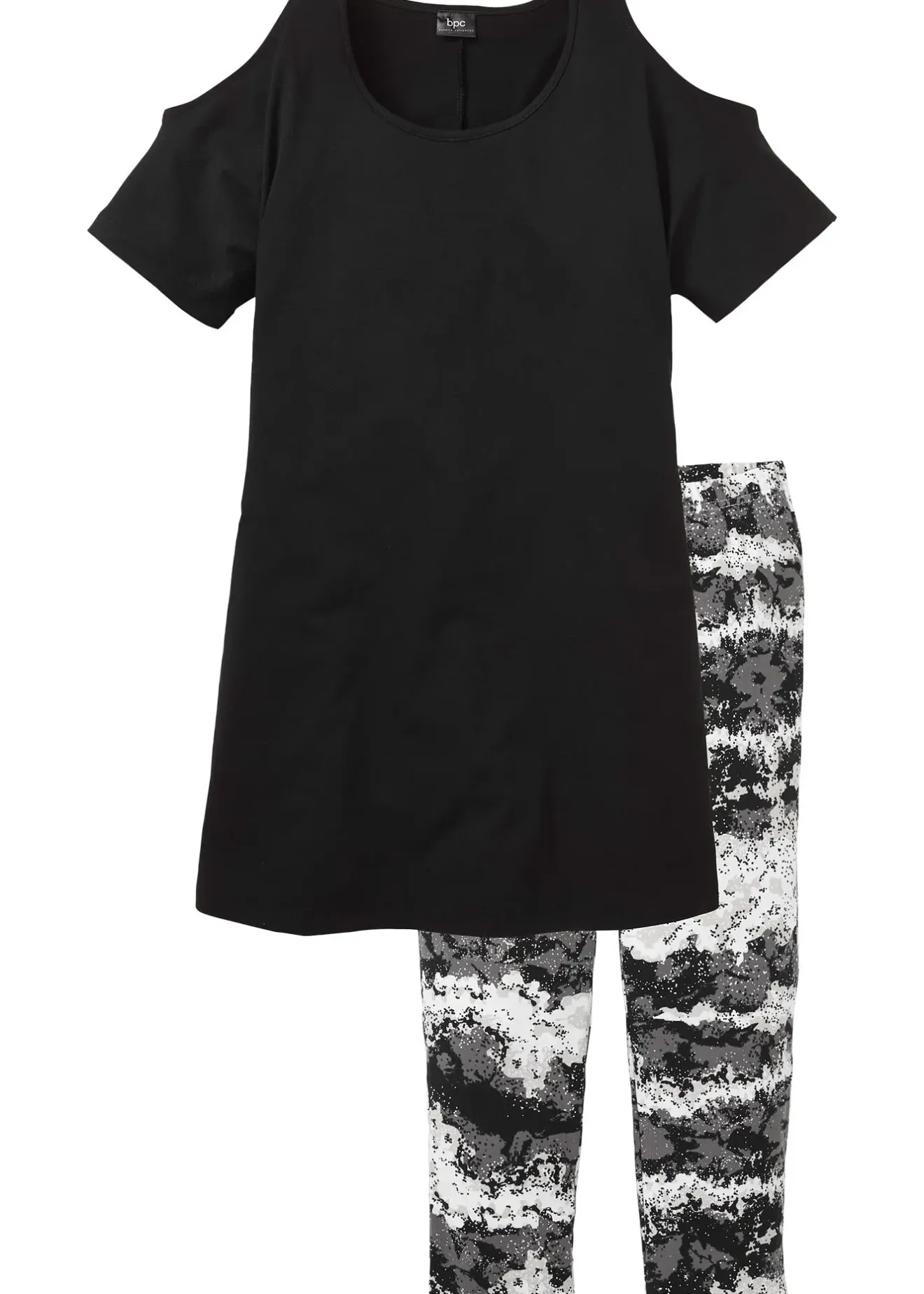 Femme bonprix Lingerie Nuit|Pyjama corsaire à manches courtes