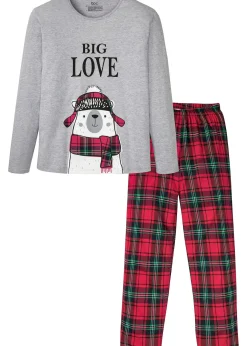 Homme bonprix Pyjamas|Sous-Vêtements|Pyjama coton manches longues