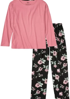 bonprix Pyjama en coton|Femme Lingerie Nuit