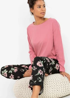 bonprix Pyjama en coton|Femme Lingerie Nuit